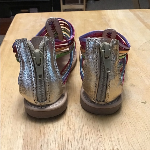 FALLS CREEK KIDS little girl’s EGTYPIAN STYLE sandals sz 8 - Picture 4 of 13